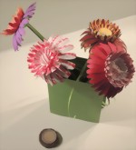 Blumen und Blumenvase